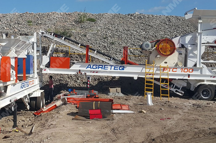 阿根廷时产100吨花岗岩骨料生产线